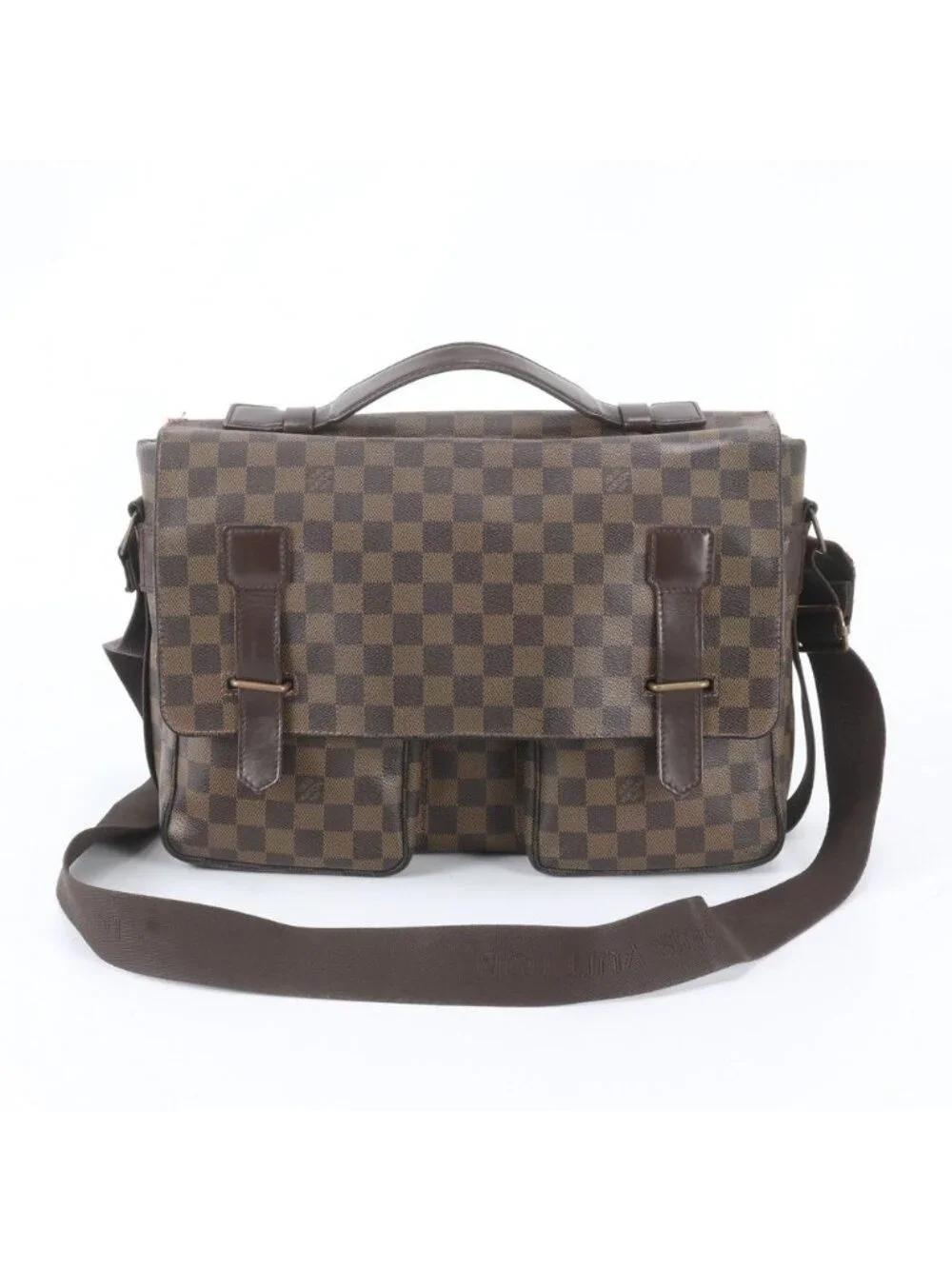 Louis Vuitton Damier Broadway Leather 2-Way Shoulder Bag Crossbody Business